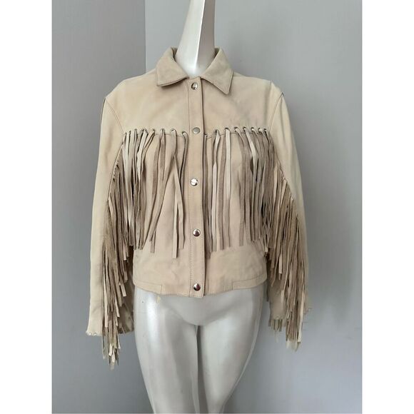 NWOT UNDERSTATED LEATHER Mustang Jacket in Marshmellow $495 - Picture 3 of 9
